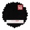Black with Black Core 8x10 Uncut Mat Board - Blank Sheets, No Opening